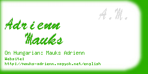 adrienn mauks business card